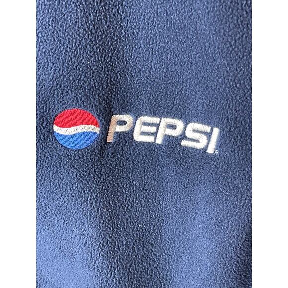 Vintage Auburn Sportswear Navy Fleece Pepsi Vest Jacket Men's Size L - Picture 2 of 5